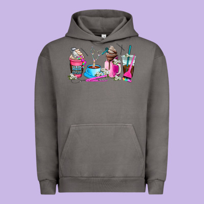 Hair Stylist Coffee Cup Urban Hoodie Designed By Adodesignshop