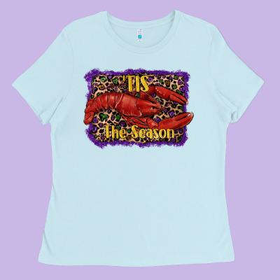 Mardi Gras This The Season Lobster Ladies Tee Designed By Ranaportraitstore
