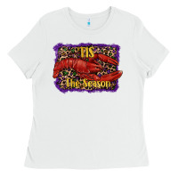 White mardi gras this the season lobster Ladies Tee - RanaPortraitStore