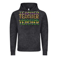Vintage Black teacher mardi gras Vintage Hoodie - CowGirlArtShop