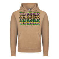 Vintage Coffee teacher mardi gras Vintage Hoodie - CowGirlArtShop