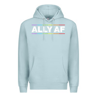 Blue Mist Ally AF Pride Rainbow Shirt  Proud LGBTQ Ally TShirt Premium Hoodie - minhPixels