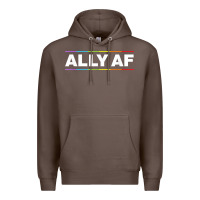 Coffee Ally AF Pride Rainbow Shirt  Proud LGBTQ Ally TShirt Premium Hoodie - minhPixels