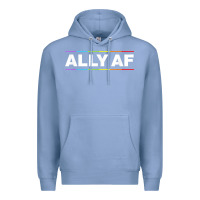 Colony Blue Ally AF Pride Rainbow Shirt  Proud LGBTQ Ally TShirt Premium Hoodie - minhPixels
