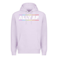 Lilac Ally AF Pride Rainbow Shirt  Proud LGBTQ Ally TShirt Premium Hoodie - minhPixels