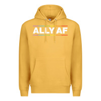 Mustard Ally AF Pride Rainbow Shirt  Proud LGBTQ Ally TShirt Premium Hoodie - minhPixels