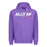 Purple Ally AF Pride Rainbow Shirt  Proud LGBTQ Ally TShirt Premium Hoodie - minhPixels