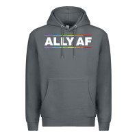 Rock Ally AF Pride Rainbow Shirt  Proud LGBTQ Ally TShirt Premium Hoodie - minhPixels