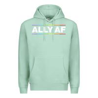 Seafoam Ally AF Pride Rainbow Shirt  Proud LGBTQ Ally TShirt Premium Hoodie - minhPixels