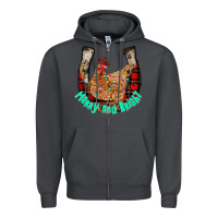 Smoke horseshoe chicken Zipper Hoodie - CowhideDigitalArt