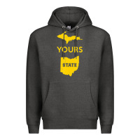 Charcoal Heather Up Yours State Of Ohio Funny Anti Oh Pro Michigan Meme Premium Hoodie - minhPixels