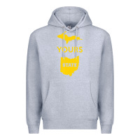 Heather Grey Up Yours State Of Ohio Funny Anti Oh Pro Michigan Meme Premium Hoodie - minhPixels