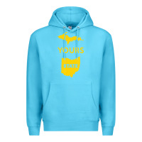 Ocean Blue Up Yours State Of Ohio Funny Anti Oh Pro Michigan Meme Premium Hoodie - minhPixels
