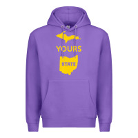 Purple Up Yours State Of Ohio Funny Anti Oh Pro Michigan Meme Premium Hoodie - minhPixels