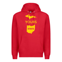 Red Up Yours State Of Ohio Funny Anti Oh Pro Michigan Meme Premium Hoodie - minhPixels