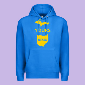 Up Yours State Of Ohio Funny Anti Oh Pro Michigan Meme Premium Hoodie Designed By Minhpixels