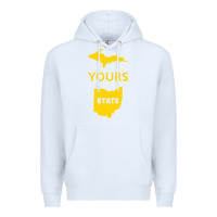 White Up Yours State Of Ohio Funny Anti Oh Pro Michigan Meme Premium Hoodie - minhPixels