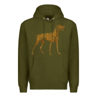 Army Green Vizsla Dog Owner Funny Gift I Love My Vizsla Dog Vizsla Premium Hoodie - minhPixels