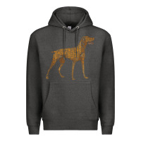 Charcoal Heather Vizsla Dog Owner Funny Gift I Love My Vizsla Dog Vizsla Premium Hoodie - minhPixels