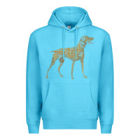 Ocean Blue Vizsla Dog Owner Funny Gift I Love My Vizsla Dog Vizsla Premium Hoodie - minhPixels