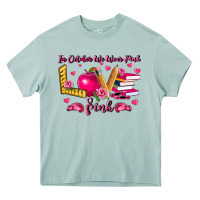 In October We Wear Pink Teacher Heavy Core Tee | Teevron