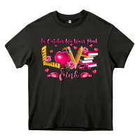 Asphalt in october we wear pink teacher Heavy Core Tee - LillyAllenDesigns