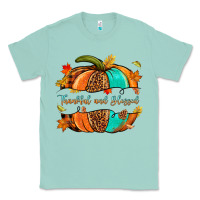 Seafoam pumpkin thankful and blessed Classic Tee - NancyCooperArtShop