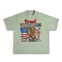 Oil Green proud veteran u.s army Urban Heavy Tee - RanaPortraitStore