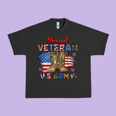Proud Veteran U.s Army Urban Heavy Tee Designed By Ranaportraitstore