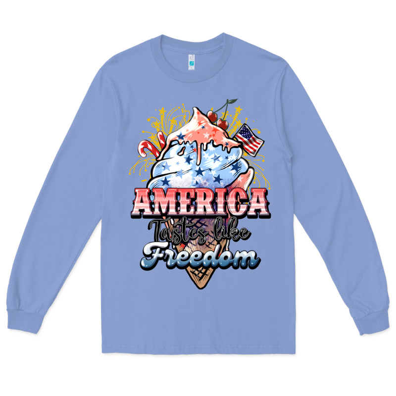 America Ice Cream Long Sleeve Tee by HowdyJamesFarm | Teevron
