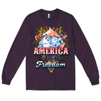 Plum America ice cream Long Sleeve Tee - HowdyJamesFarm