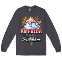 Smoke America ice cream Long Sleeve Tee - HowdyJamesFarm