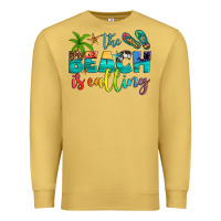 Antique Gold the beach is calling Premium Sweatshirt - Artiststas