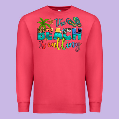 The Beach Is Calling Premium Sweatshirt Designed By Artiststas