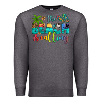 Charcoal Heather the beach is calling Premium Sweatshirt - Artiststas