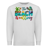 Dove Grey the beach is calling Premium Sweatshirt - Artiststas