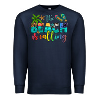 Navy the beach is calling Premium Sweatshirt - Artiststas