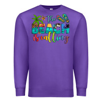 Purple the beach is calling Premium Sweatshirt - Artiststas