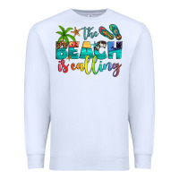 White the beach is calling Premium Sweatshirt - Artiststas