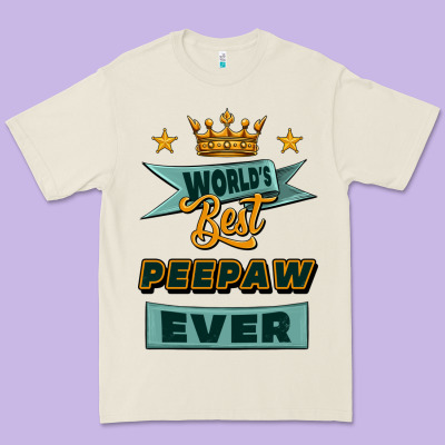 World's Best Peepaw Ever Premium Tee Designed By Jasminsmagicworld