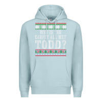 Blue Mist Why Is The Carpet All Wet Todd Ugly Sweater Funny Gift Premium Hoodie - minhPixels