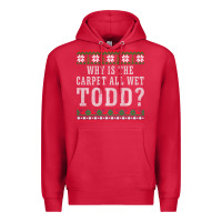 Cardinal Why Is The Carpet All Wet Todd Ugly Sweater Funny Gift Premium Hoodie - minhPixels