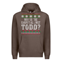 Coffee Why Is The Carpet All Wet Todd Ugly Sweater Funny Gift Premium Hoodie - minhPixels