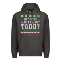 Smoke Why Is The Carpet All Wet Todd Ugly Sweater Funny Gift Premium Hoodie - minhPixels