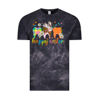 Cloud Black Happy Easter Dental Easter Day Vintage Tee - HowdyJamesFarm