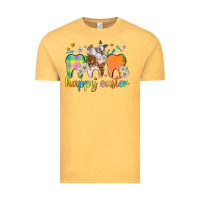 Vintage Mustard Happy Easter Dental Easter Day Vintage Tee - HowdyJamesFarm