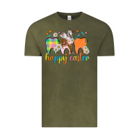 Vintage Olive Happy Easter Dental Easter Day Vintage Tee - HowdyJamesFarm