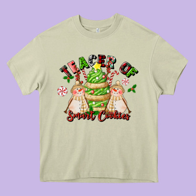 Teacher Of Smart Cookies Heavy Core Tee Designed By Lillyallendesigns