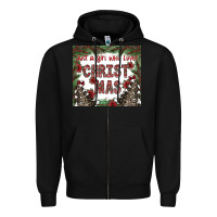 Black just a girl who loves christmas Zipper Hoodie - CowhideDigitalArt