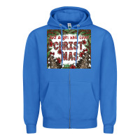 True Royal just a girl who loves christmas Zipper Hoodie - CowhideDigitalArt